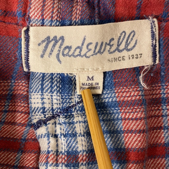 Indigo-Dyed Popover Shirt in Casey Plaid - Size:M - Picture 9 of 10